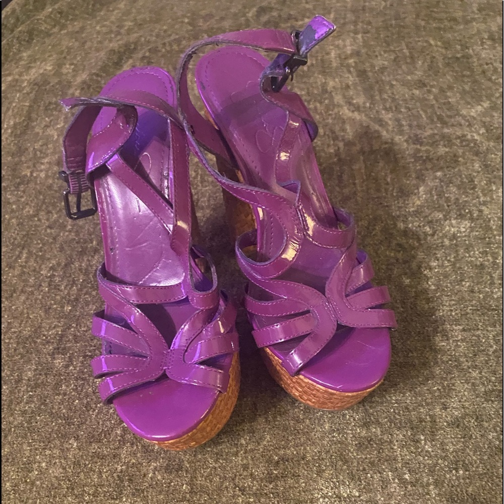 Jessica Simpson Purple Heels